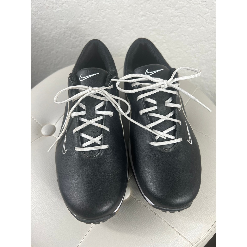 Nike Air Brassie II Womens Golf Shoes Black White Spiked 418369-010 Size 6.5W